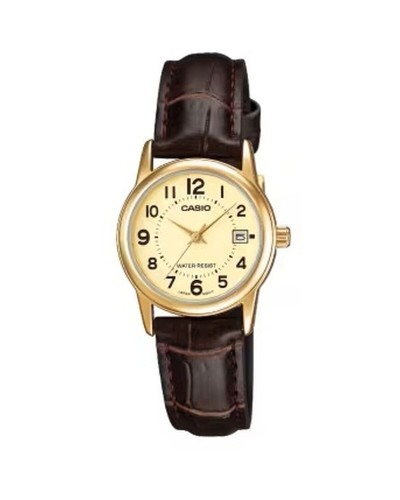 Horloge Dames Casio LADY DATE LEATHER - GOLD (Ø 31 mm)