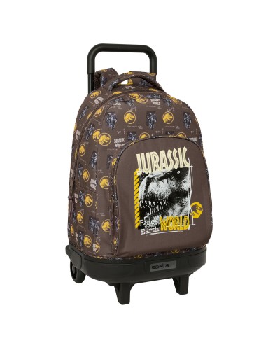 Cartable à roulettes Jurassic World Marron 33 x 45 x 22 cm