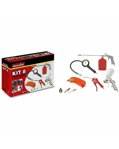 Kit di accessori per compressori d'aria MECAFER 8 Pezzi