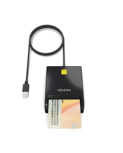 Externes Kartenlesegerät DNI Aisens ASCR-SN06-BK Schwarz