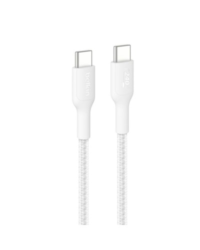 Câble USB-C vers USB-C Belkin CAB025HQ2MWH Blanc 2 m Chargement rapide