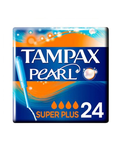 Pack de Tampones Pearl Super Plus Tampax Tampax Pearl (24 uds) 24 uds