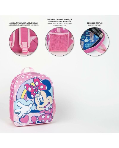 Schoolrugzak Minnie Mouse Roze 25,0 x 30,0 x 9,0 cm