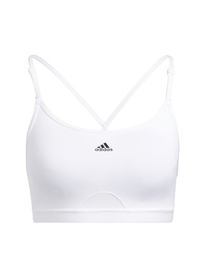 Sujetador Deportivo Adidas Aeroreact Ls P Blanco