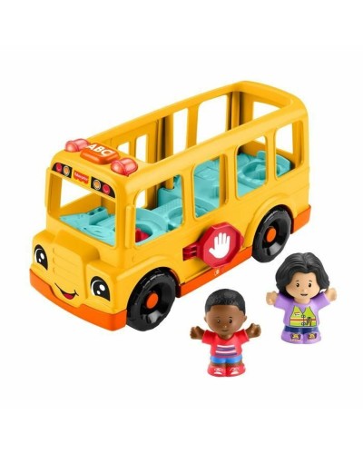 Toimintahahmot Fisher-Price Little People-El autobús escolar-Vehículo de empuje musical HYT03