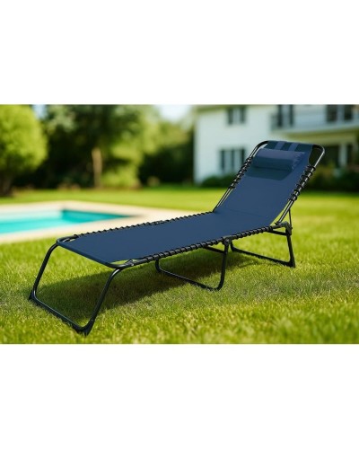 Lettino Marbueno Azzurro 190 x 27 x 58 cm