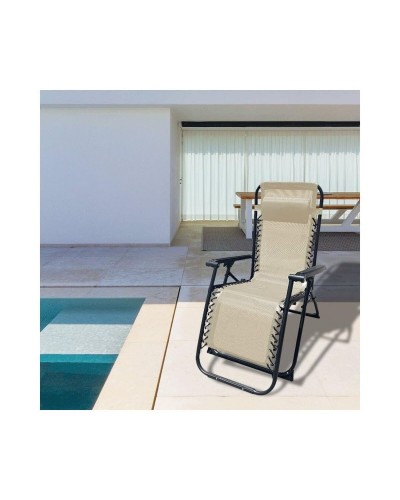 Lettino Marbueno 190 x 27 x 58 cm Beige