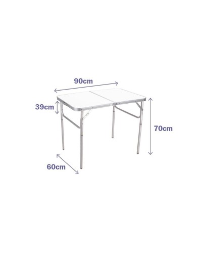 Tavolo Pieghevole Marbueno Bianco 90 x 70 x 60 cm