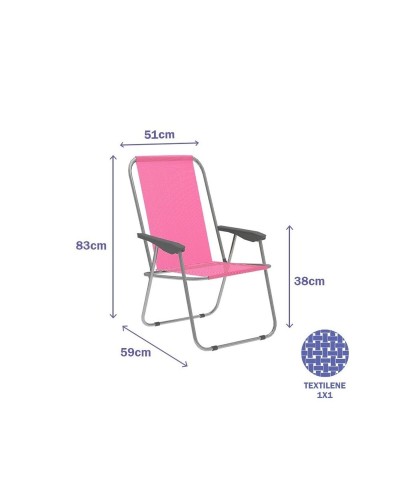 Hopfällbar Stol Marbueno 59 x 83 x 51 cm Rosa
