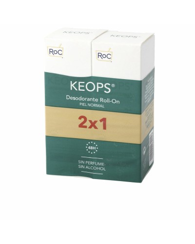 Déodorant Roll-On Roc Keops On Piel Normal Peau normale 30 ml x 2