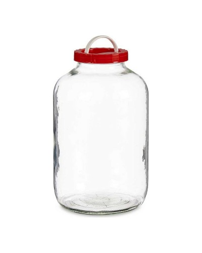 Glasburk Röd Transparent Plast polypropen (8 L)