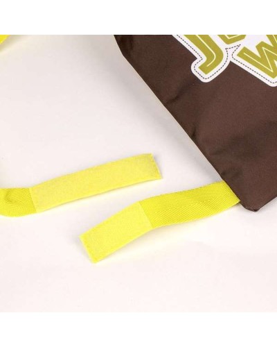 Mochila Saco Infantil Jurassic Park Marrón