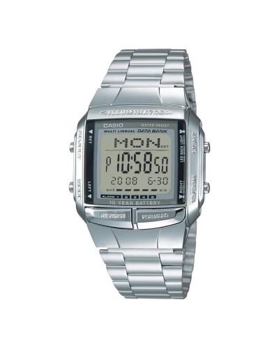Horloge Heren Casio DATABANK Zilverkleurig