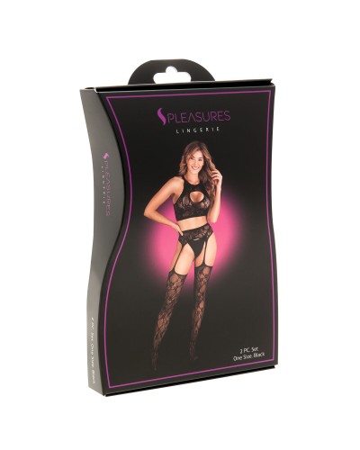 Unterwäsche-Set S Pleasures Schwarz (Einheitsgröße)