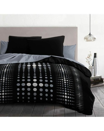 Bettbezug-Set HOME LINGE PASSION Schwarz 240 x 260 cm