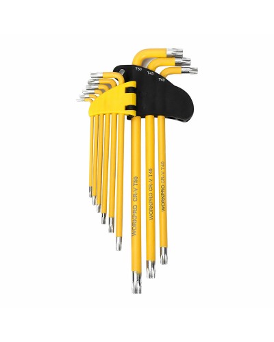 Set van torxsleutels Workpro Lengte 9 Onderdelen