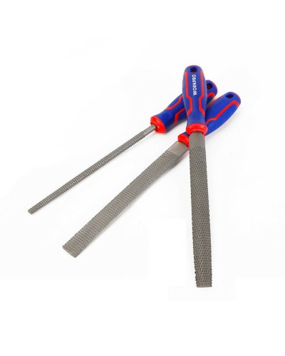Juego de Limas Workpro de 20 cm, 3 Piezas para Trabajar Madera y Metal

