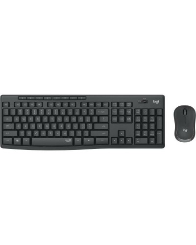 Toetsenbord en draadloze muis Logitech MK295 Zwart Qwerty Spaans