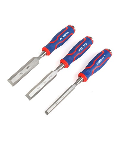 Beitelset Workpro Chroom-vanadium-staal 3 Onderdelen