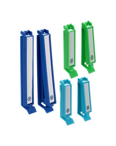 Verschlussclips Blau türkis grün Kunststoff