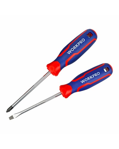 Tournevis Workpro (2 Pièces) - Kit Essentiel pour Réparations Domestiques
