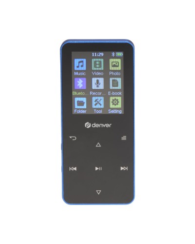MP4 Player Denver Electronics MP-1830BU 1,8" Bluetooth Blau