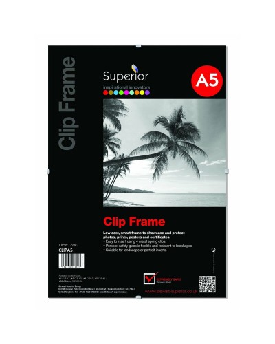 Fotorahmen aus braunem Harz CLIP-A5 21 x 15 cm
