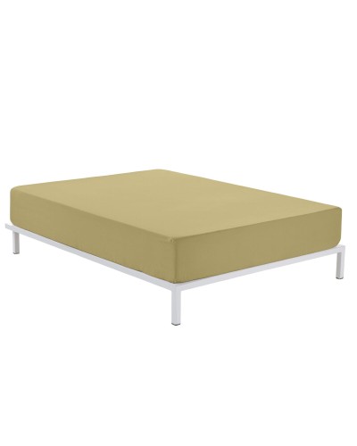 Fitted Sheet Alexandra House Living - Light Brown - 150 x 190/200 cm
