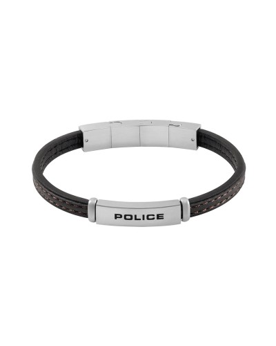 Pulsera Hombre Police PEAGB0079202 Acero Inoxidable Negro