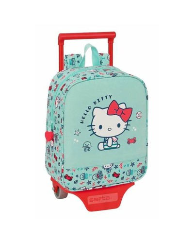 Schulrucksack mit Rädern Hello Kitty Sea lovers türkis 22 x 27 x 10 cm