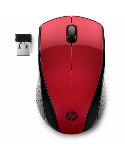 Ratón Inalámbrico HP 220 Rojo 1600 dpi