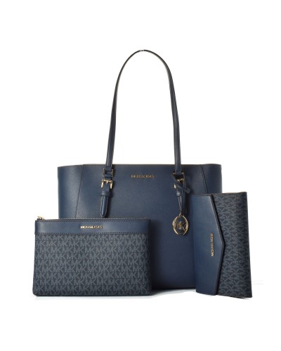 Damväska Michael Kors CHARLOTTE Blå 34 x 27 x 11 cm