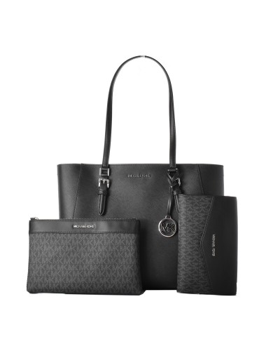 Naisten Käsilaukku Michael Kors CHARLOTTE Musta 34 x 27 x 11 cm