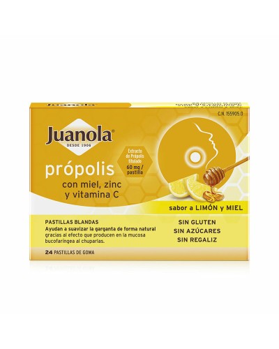 Gummiesnoepjes Juanola Propolis Citroen Honing 24 Stuks