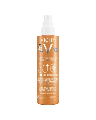 Crème Solaire pour Enfants en Spray Vichy Cell Protect Spf 50+ 200 ml 4 Pièces