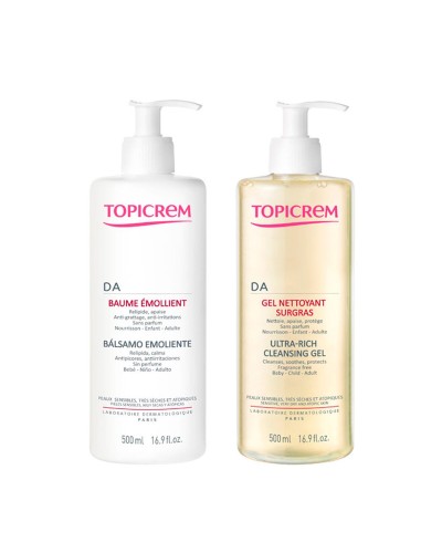 Schoonheidsset Topicrem Emollient 2 Onderdelen