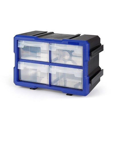 Multifunctionele ladekast Workpro Transparant 4 lades Stapelbaar