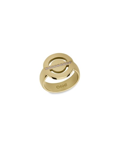 Ladies' Ring One Jewels OJAR02G-8 Golden 8