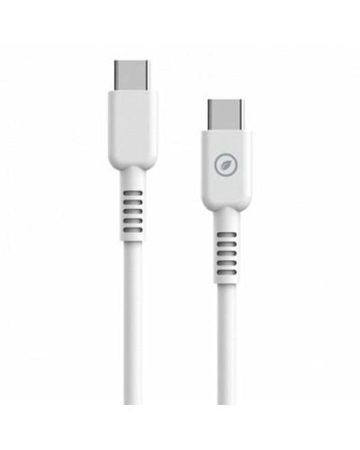 USB-C-kabel Muvit MCUSC0008 Vit Svart 1,2 m