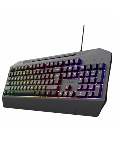 Tangentbord Trust 24998 Svart Qwerty Spanska
