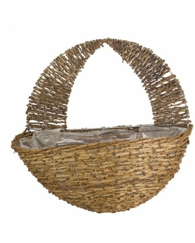 Pot de fleurs intelligent d'intérieur ovale marron clair pour plantes
