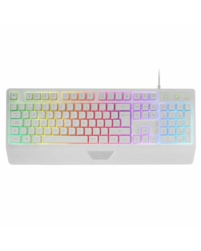 Gaming Mus Mars Gaming MK124WES Vit Qwerty Spanska