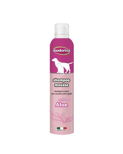 Champú Hipoalergénico para Animales Inodorina Espuma Aloe Vera 300 ml
