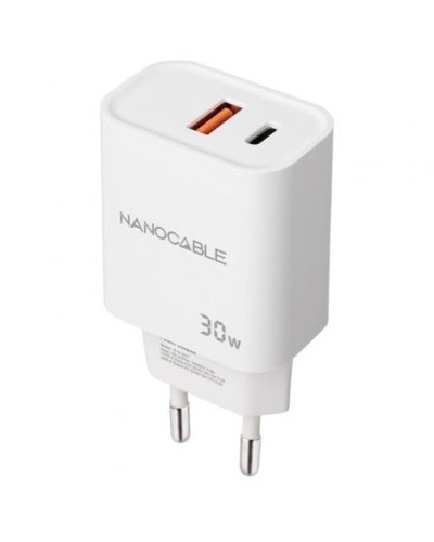 Cargador de Pared NANOCABLE 10.10.2011 Blanco 30 W