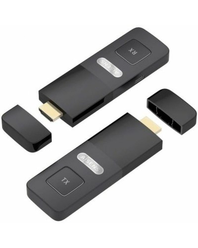 HDMI-adapter Aisens ASWL-H2K30M001-BK Zwart