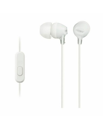 Hoofdtelefoon met microfoon Sony MDR-EX155AP Wit