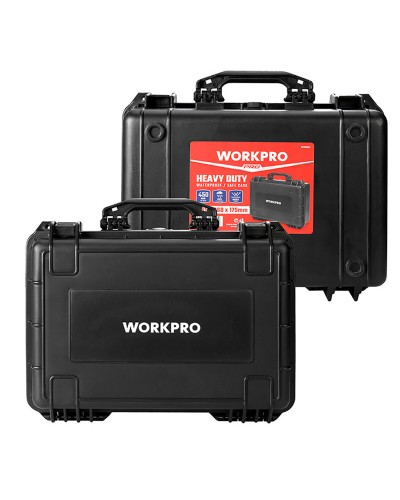 Valigetta per attrezzi Workpro in plastica dura da 46,5 cm con divisori