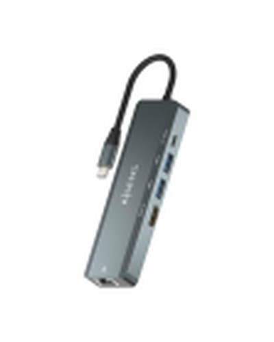 Hub USB Aisens ASUC-5P011-GR Gris Multicolor 100 W
