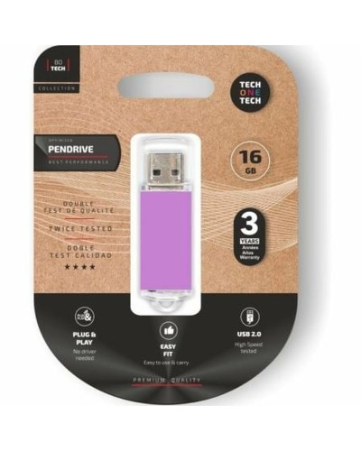 USB Pendrive Tech One Tech Basic Purpur 16 GB