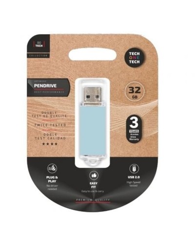Memoria USB Tech One Tech TEC3010-32 Azul 32 GB